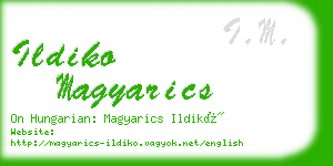 ildiko magyarics business card